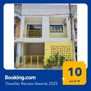follow yellow house